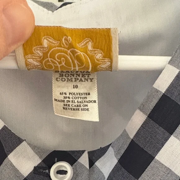 Beaufort Bonnet Nantucket Navy Chatham Check Dress - Picture 3 of 7